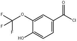 Benzoyl chloride, 4-hydroxy-3-(trifluoromethoxy)- Structure