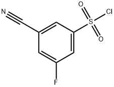 3-cyano-5-fluorobenzene-1-sulfonyl chloride Structure