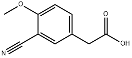 2-(3-cyano-4-methoxyphenyl)acetic acid Structure