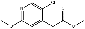 5-CHLORO-2-METHOXYPYRIDINE-4-ACETIC ACID METHYL ESTER Structure