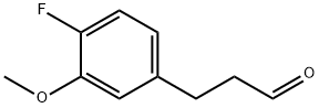 Benzenepropanal, 4-fluoro-3-methoxy- Structure