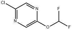 2-Chloro-5-(difluoromethoxy)pyrazine Structure