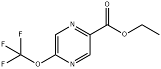 ethyl 5-(trifluoromethoxy)pyrazine-2-carboxylate Structure