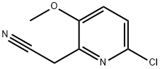 2-(6-chloro-3-methoxypyridin-2-yl)acetonitrile Structure