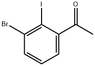 1-(3-Bromo-2-iodo-phenyl)-ethanone 구조식 이미지