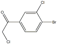 1-(4-bromo-3-chlorophenyl)-2-chloroethan-1-one 구조식 이미지