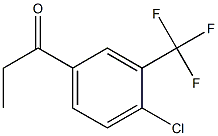 1-(4-chloro-3-(trifluoromethyl)phenyl)propan-1-one Structure
