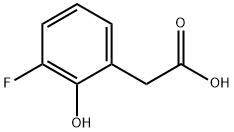 3-FLUORO-2-HYDROXYPHENYLACETIC ACID 구조식 이미지