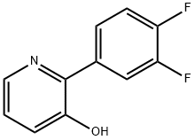 3-Hydroxy-2-(3,4-difluorophenyl)pyridine 구조식 이미지