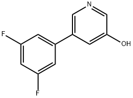 3-Hydroxy-5-(3, 5-difluorophenyl)pyridine Structure