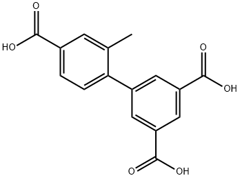 [1,1'-Biphenyl]-3,4',5-tricarboxylic acid, 2'-methyl- Structure