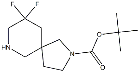 tert-butyl 9,9-difluoro-2,7-diazaspiro[4.5]decane-2-carboxylate Structure