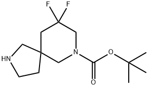 tert-butyl 9,9-difluoro-2,7-diazaspiro[4.5]decane-7-carboxylate Structure