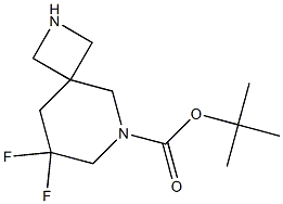 tert-butyl 8,8-difluoro-2,6-diazaspiro[3.5]nonane-6-carboxylate Structure