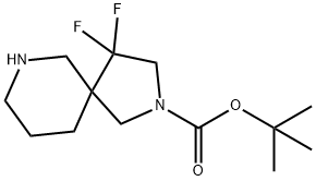 tert-butyl 4,4-difluoro-2,7-diazaspiro[4.5]decane-2-carboxylate Structure