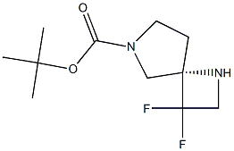 tert-butyl (S)-3,3-difluoro-1,6-diazaspiro[3.4]octane-6-carboxylate Structure
