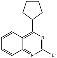 2-Bromo-4-(cyclopentyl)quinazoline 구조식 이미지