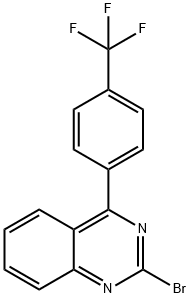 2-Bromo-4-(4-trifluoromethylphenyl)quinazoline Structure