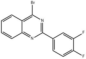 4-Bromo-2-(3,4-difluorophenyl)quinazoline Structure