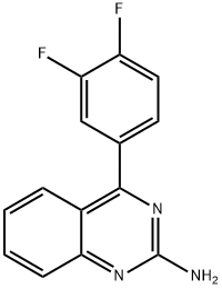 2-Amino-4-(3,4-difluorophenyl)quinazoline Structure