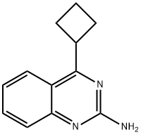 2-Amino-4-(cyclobutyl)quinazoline Structure