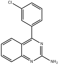 2-Amino-4-(3-chlorophenyl)quinazoline Structure