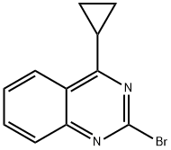 2-Bromo-4-cyclopropylquinazoline Structure
