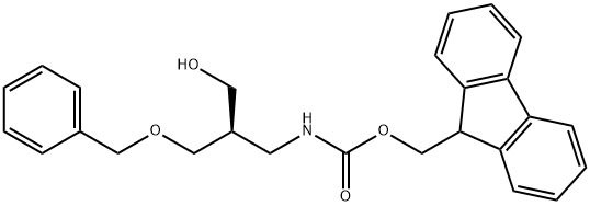 Fmoc-(R)-3-amino-2-((benzyloxy)methyl)propan-1-olhydrochloride Structure