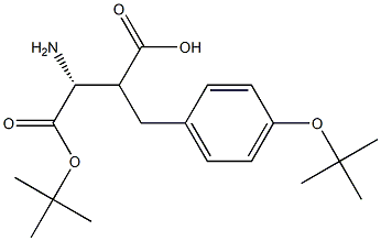 Boc-(R)-2-(4-(tert-butoxy)benzyl)-3-aminopropanoicacid 구조식 이미지