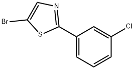 5-Bromo-2-(3-chlorophenyl)thiazole Structure