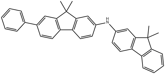 9H-Fluoren-2-amine, N-(9,9-dimethyl-9H-fluoren-2-yl)-9,9-dimethyl-7-phenyl- Structure