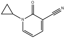 1-cyclopropyl-2-oxo-1,2-dihydropyridine-3-carbonitrile 구조식 이미지