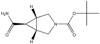 tert-butyl (1R,5S,6r)-6-carbamoyl-3-azabicyclo[3.1.0]hexane-3-carboxylate Structure