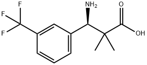 (3R)-3-AMINO-2,2-DIMETHYL-3-[3-(TRIFLUOROMETHYL)PHENYL]PROPANOIC ACID Structure