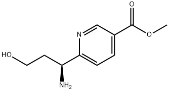 METHYL 6-((1S)-1-AMINO-3-HYDROXYPROPYL)PYRIDINE-3-CARBOXYLATE Structure