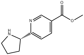 METHYL 6-((2S)PYRROLIDIN-2-YL)PYRIDINE-3-CARBOXYLATE Structure