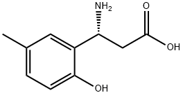 (3R)-3-AMINO-3-(2-HYDROXY-5-METHYLPHENYL)PROPANOIC ACID Structure