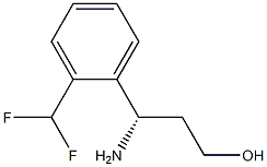 (3S)-3-AMINO-3-[2-(DIFLUOROMETHYL)PHENYL]PROPAN-1-OL Structure