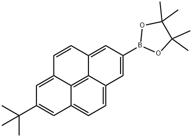 2-[7-(tert-Butyl)pyren-2-yl]-4,4,5,5-tetramethyl-1,3,2-dioxaborolane Structure