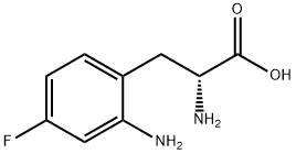 (2R)-2-AMINO-3-(2-AMINO-4-FLUOROPHENYL)PROPANOIC  ACID Structure