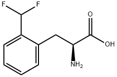 (2S)-2-AMINO-3-[2-(DIFLUOROMETHYL)PHENYL]PROPANOIC ACID 구조식 이미지