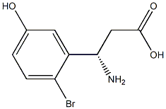 (3S)-3-AMINO-3-(2-BROMO-5-HYDROXYPHENYL)PROPANOIC ACID Structure