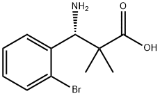 (3R)-3-AMINO-3-(2-BROMOPHENYL)-2,2-DIMETHYLPROPANOIC ACID Structure