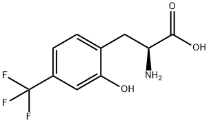 (2S)-2-AMINO-3-[2-HYDROXY-4-(TRIFLUOROMETHYL)PHENYL]PROPANOIC ACID Structure