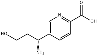 5-((1R)-1-AMINO-3-HYDROXYPROPYL)PYRIDINE-2-CARBOXYLIC ACID Structure