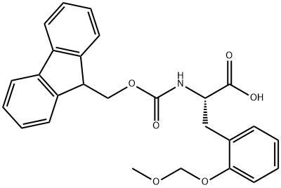 (2S)-2-({[(9H-fluoren-9-yl)methoxy]carbonyl}amino)-3-[2-(methoxymethoxy)phenyl]propanoic acid Structure