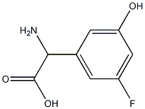 2-AMINO-2-(5-FLUORO-3-HYDROXYPHENYL)ACETIC ACID Structure