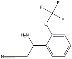 3-AMINO-3-[2-(TRIFLUOROMETHOXY)PHENYL]PROPANENITRILE Structure