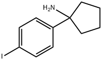 1-(4-Iodophenyl)cyclopentanamine Structure