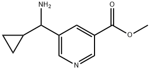 METHYL 5-(AMINOCYCLOPROPYLMETHYL)PYRIDINE-3-CARBOXYLATE Structure